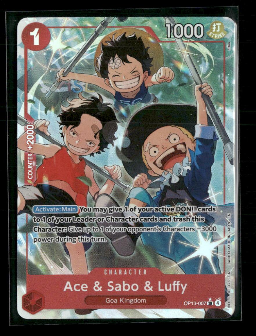 Carrying On His Will Ace & Sabo & Luffy (Alternate Art) #OP13-007