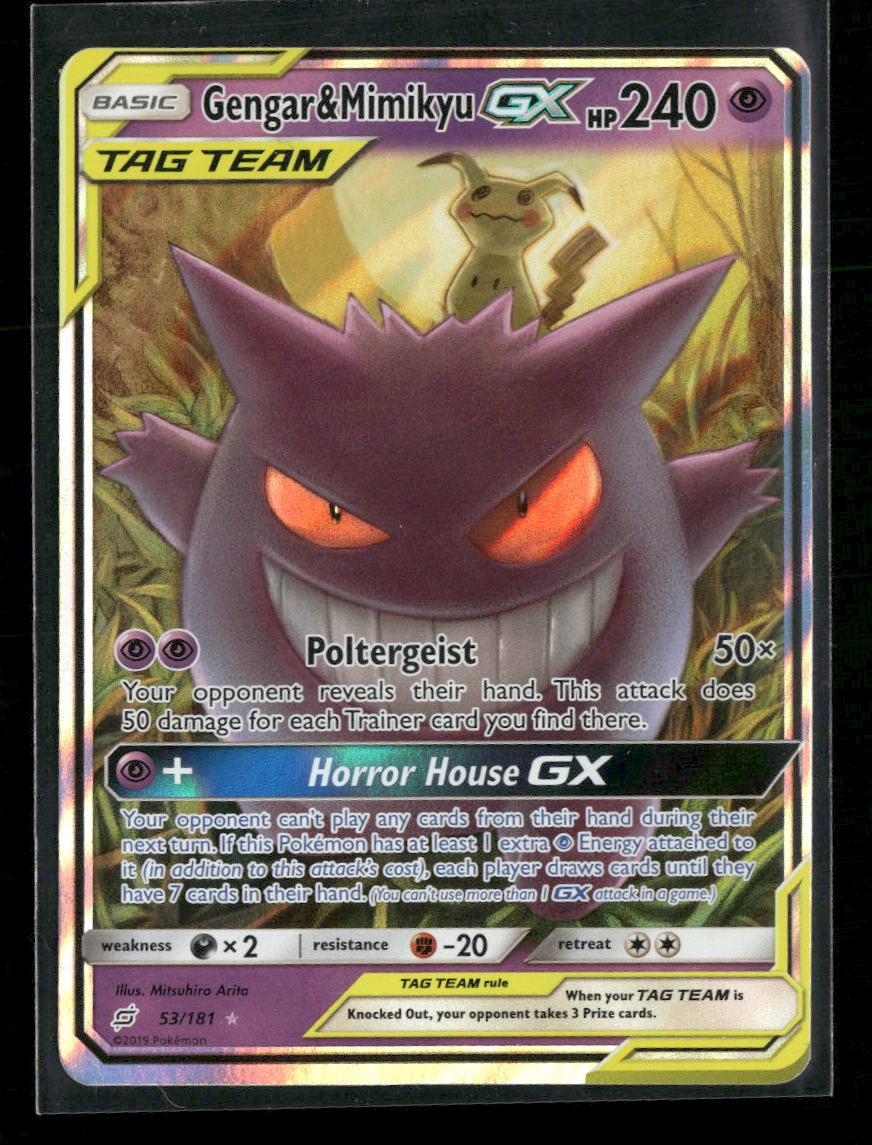SM - Team Up Gengar & Mimikyu GX #53/181