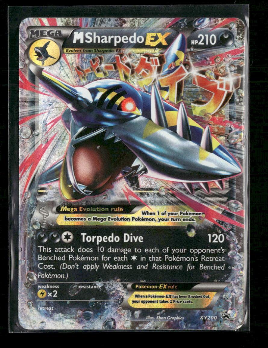 XY Promos M Sharpedo EX #XY200 Damaged