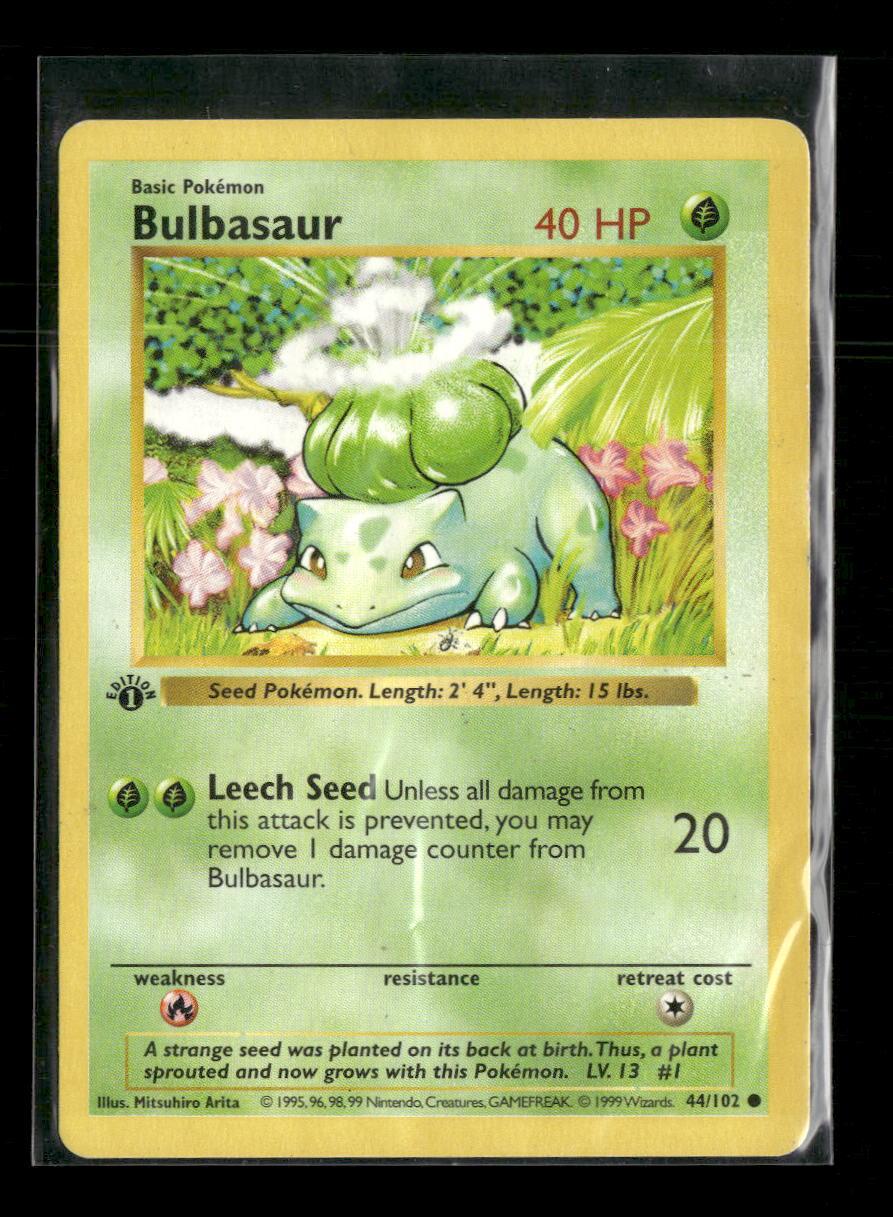 Base Set (Shadowless) Bulbasaur #044/102