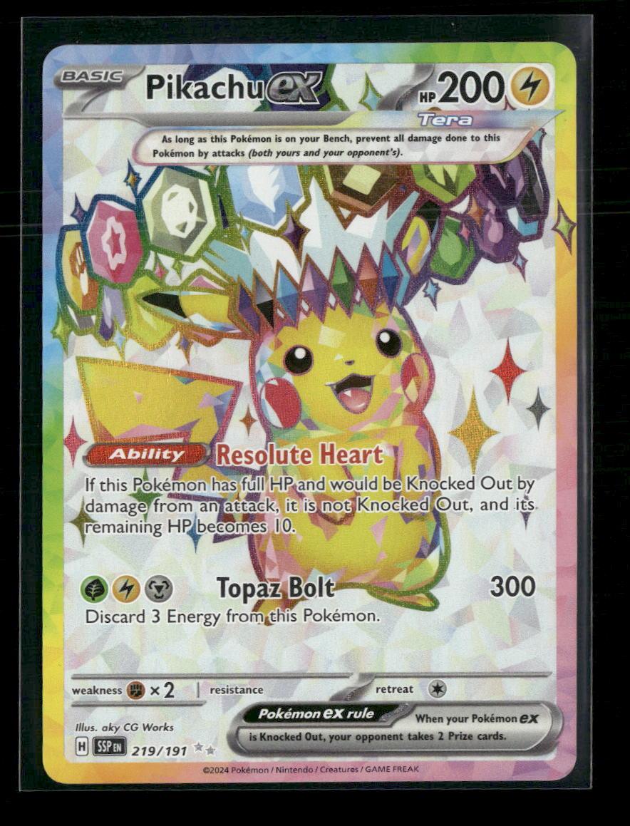 SV08: Surging Sparks Pikachu ex #219/191