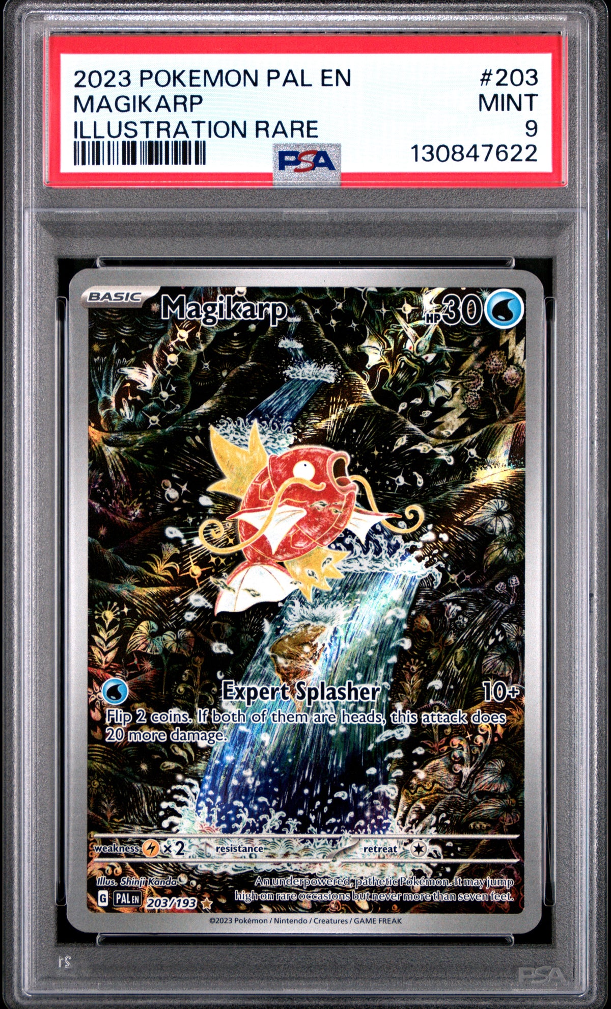 2023 Pokemon Pal En-Paldea Evolved Illustration Rare Magikarp 9 PSA #203