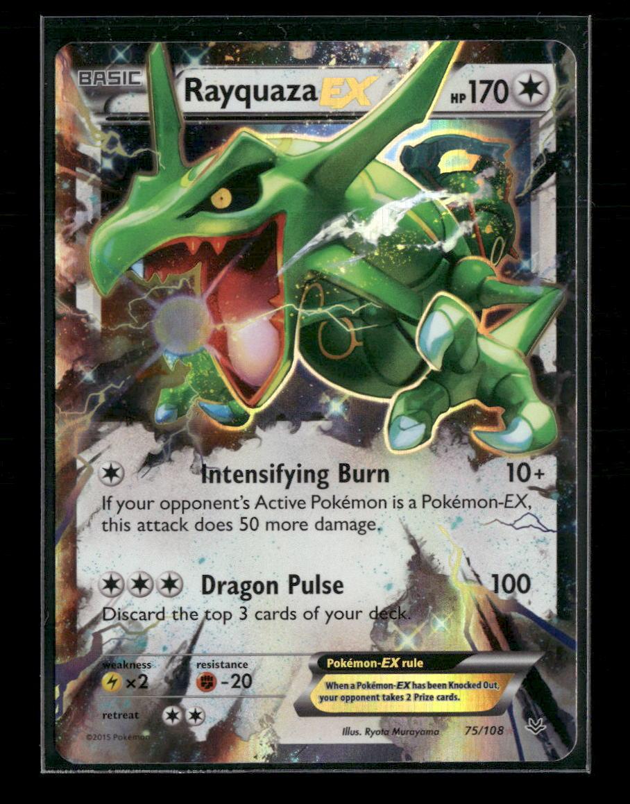 XY - Roaring Skies Rayquaza EX (75) #75/108