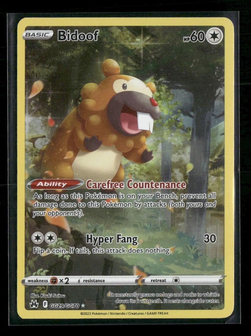 SWSH: Crown Zenith: Galarian Gallery Bidoof #GG29/GG70