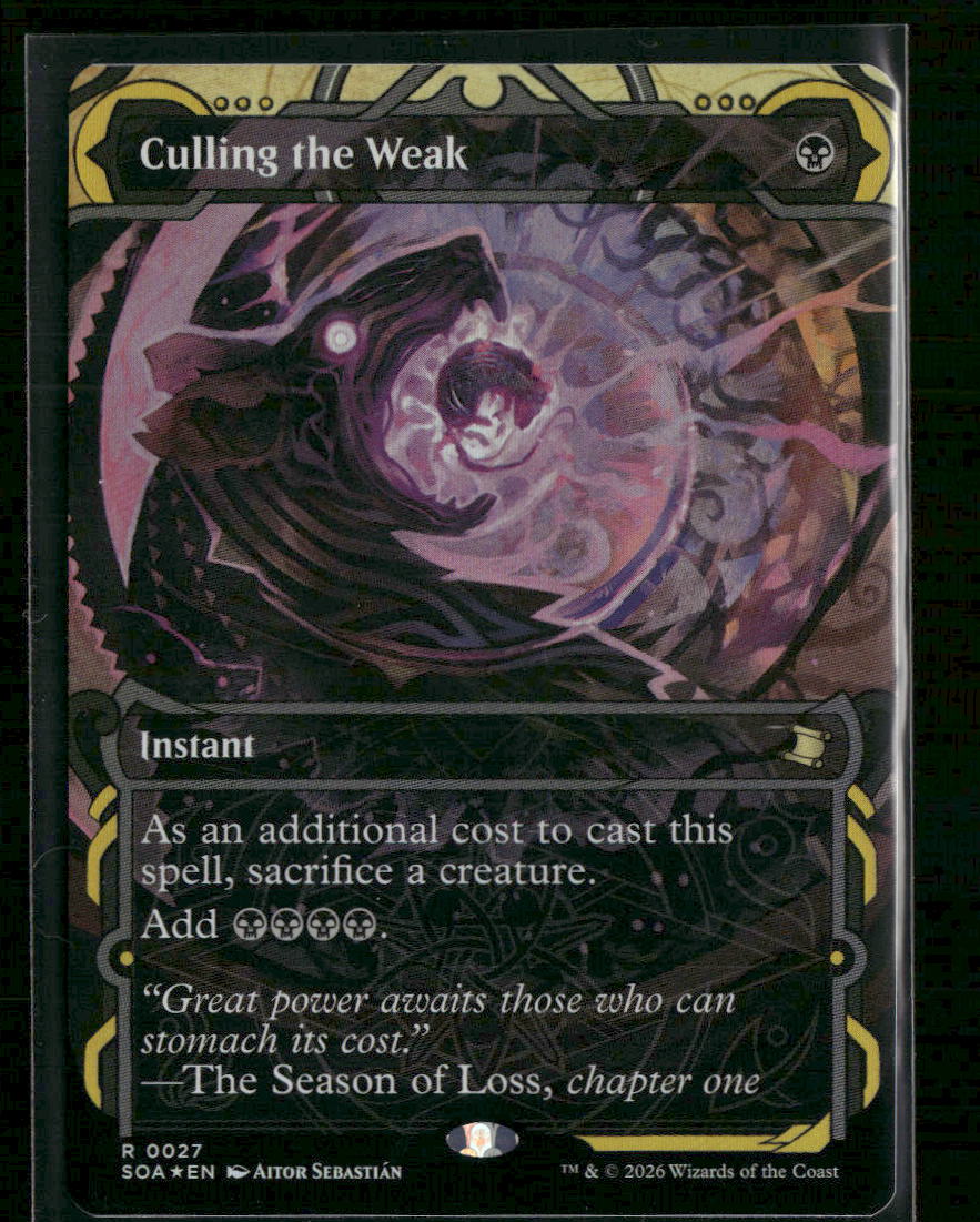 Secrets of Strixhaven: Mystical Archive Culling the Weak Foil #27