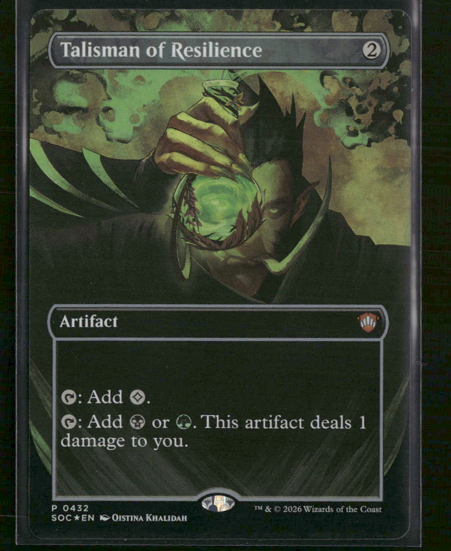 Commander: Secrets of Strixhaven Talisman of Resilience (Borderless) Foil #432