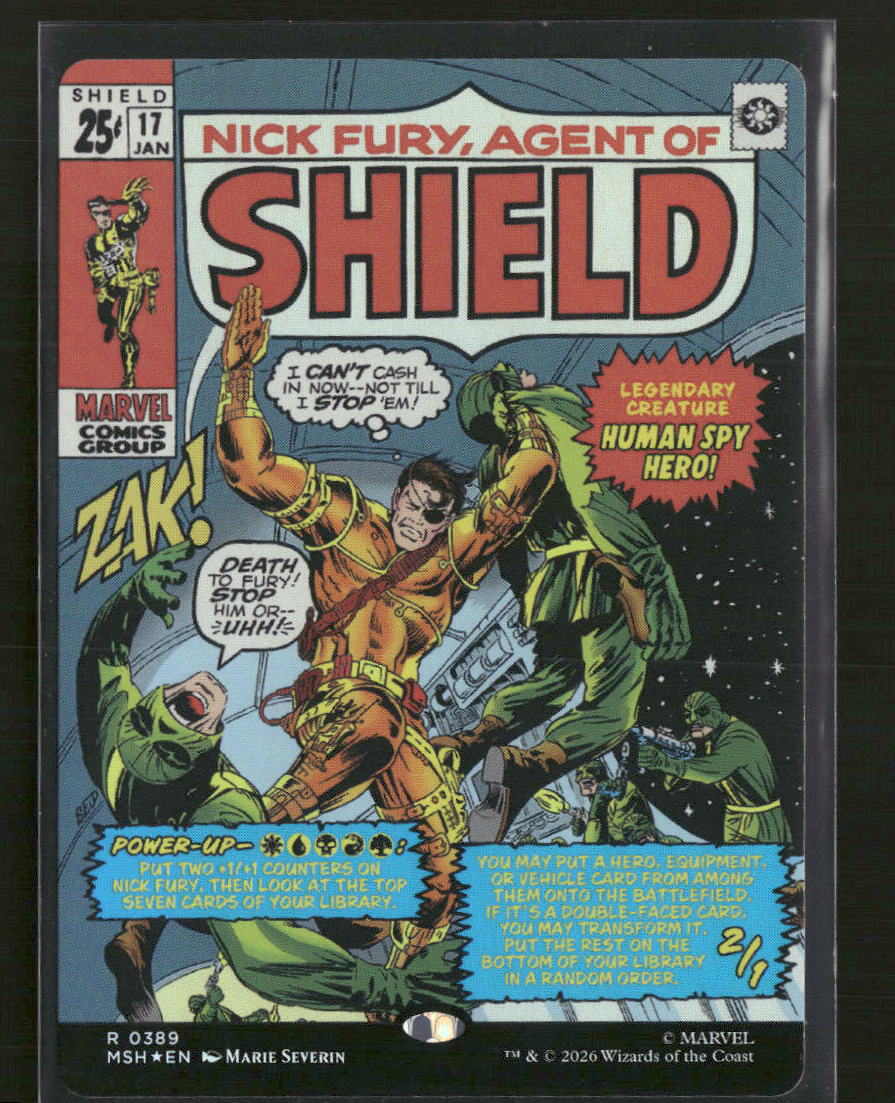 Marvel Super Heroes Nick Fury, Agent of S.H.I.E.L.D. (Borderless) (0389) Foil #389
