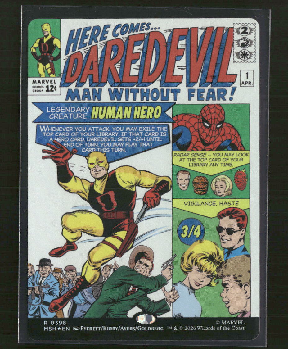 Marvel Super Heroes Daredevil, Man Without Fear (Borderless) (0398) Foil #398