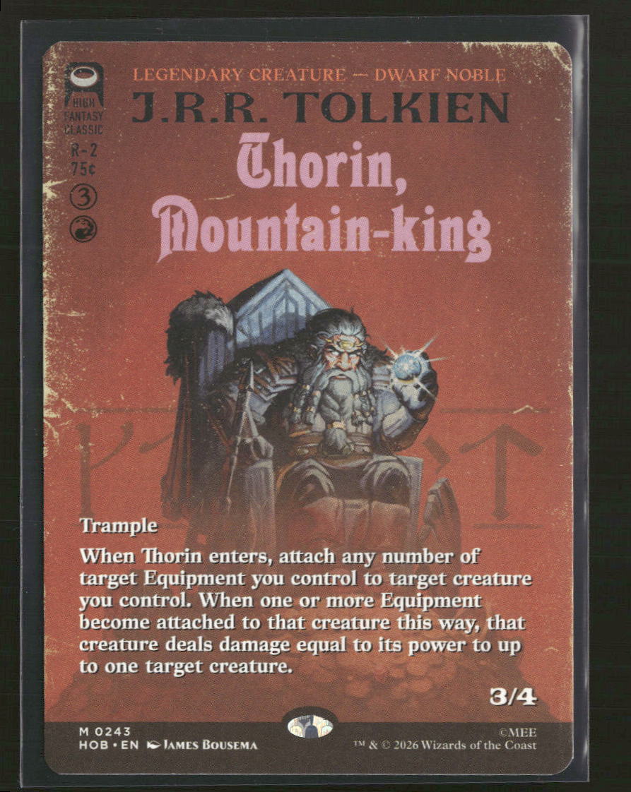 The Hobbit Thorin, Mountain-king (Borderless) #243