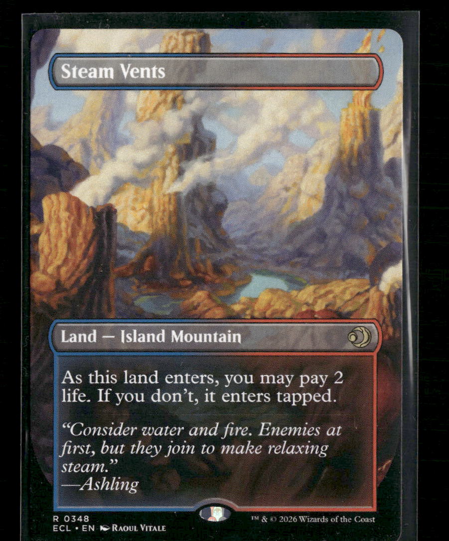 Lorwyn Eclipsed Steam Vents (Borderless) #348
