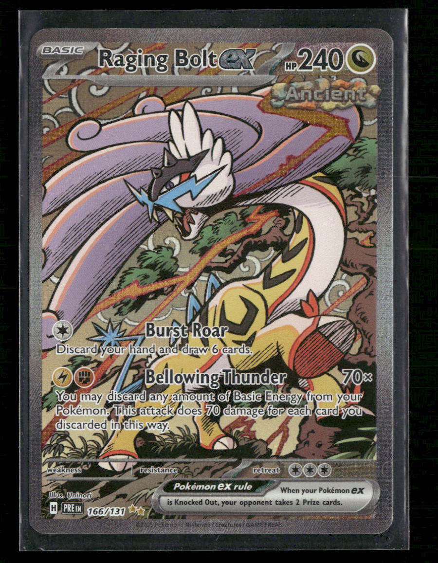 SV: Prismatic Evolutions Raging Bolt ex #166/131