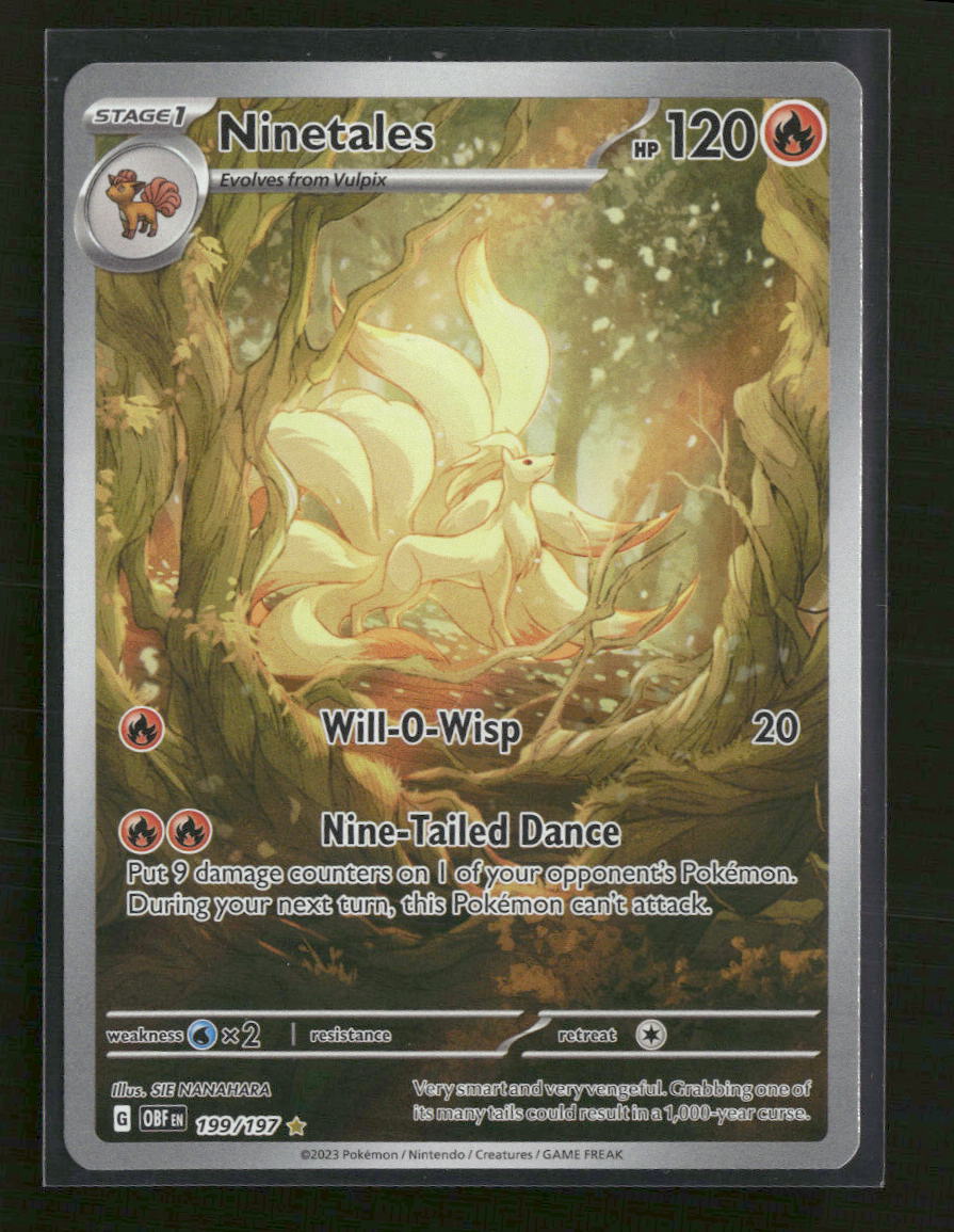 SV03: Obsidian Flames Ninetales -199/197 #199/197