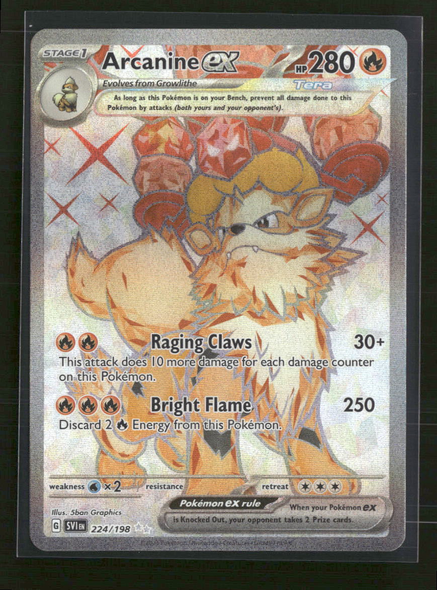 SV01: Scarlet & Violet Base Set Arcanine ex #224/198