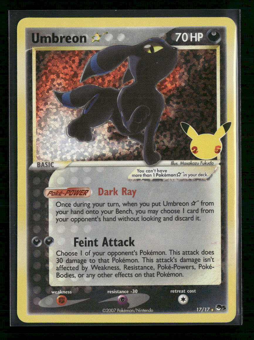 Celebrations: Classic Collection Umbreon Star #17/17