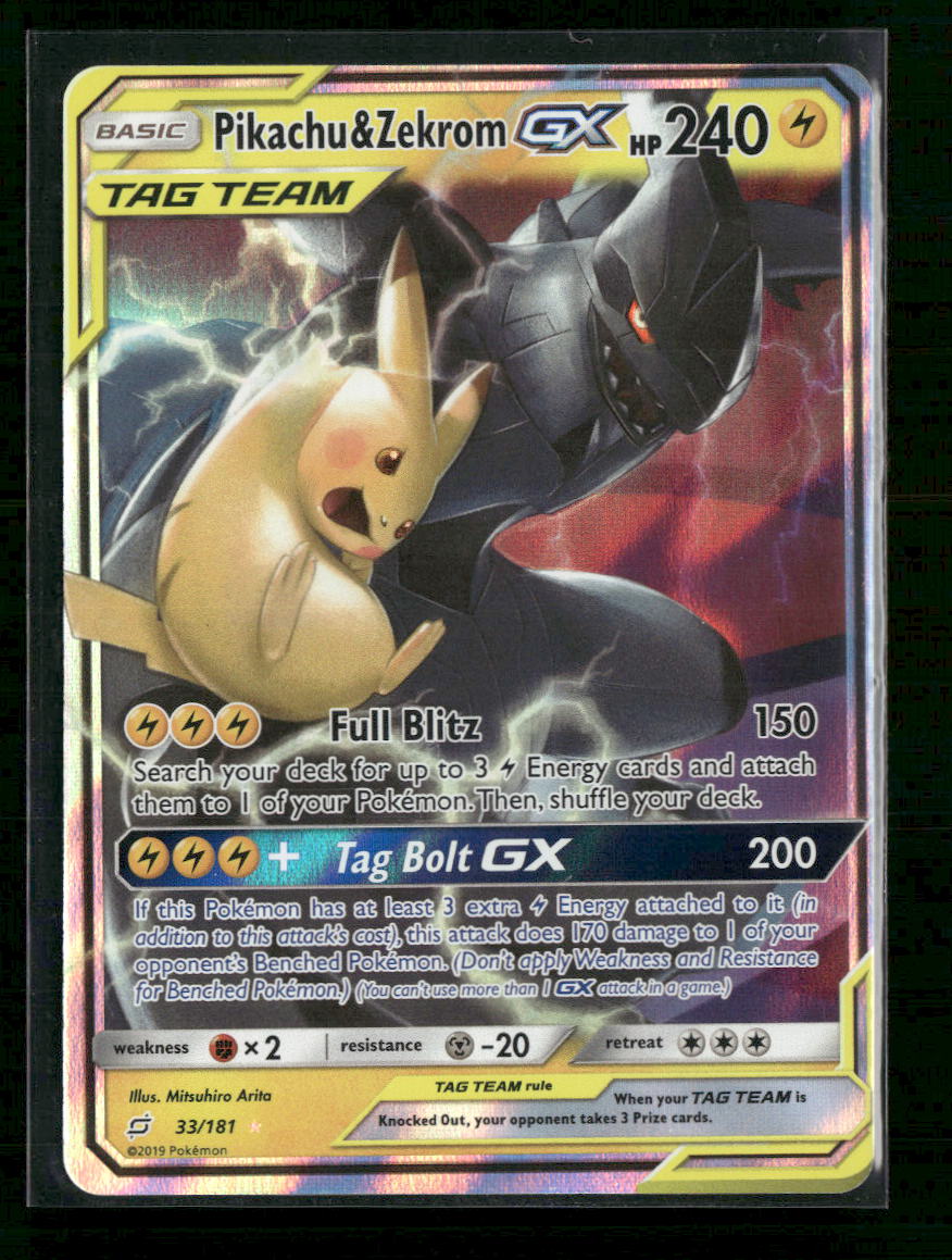 SM - Team Up Pikachu & Zekrom GX #33/181