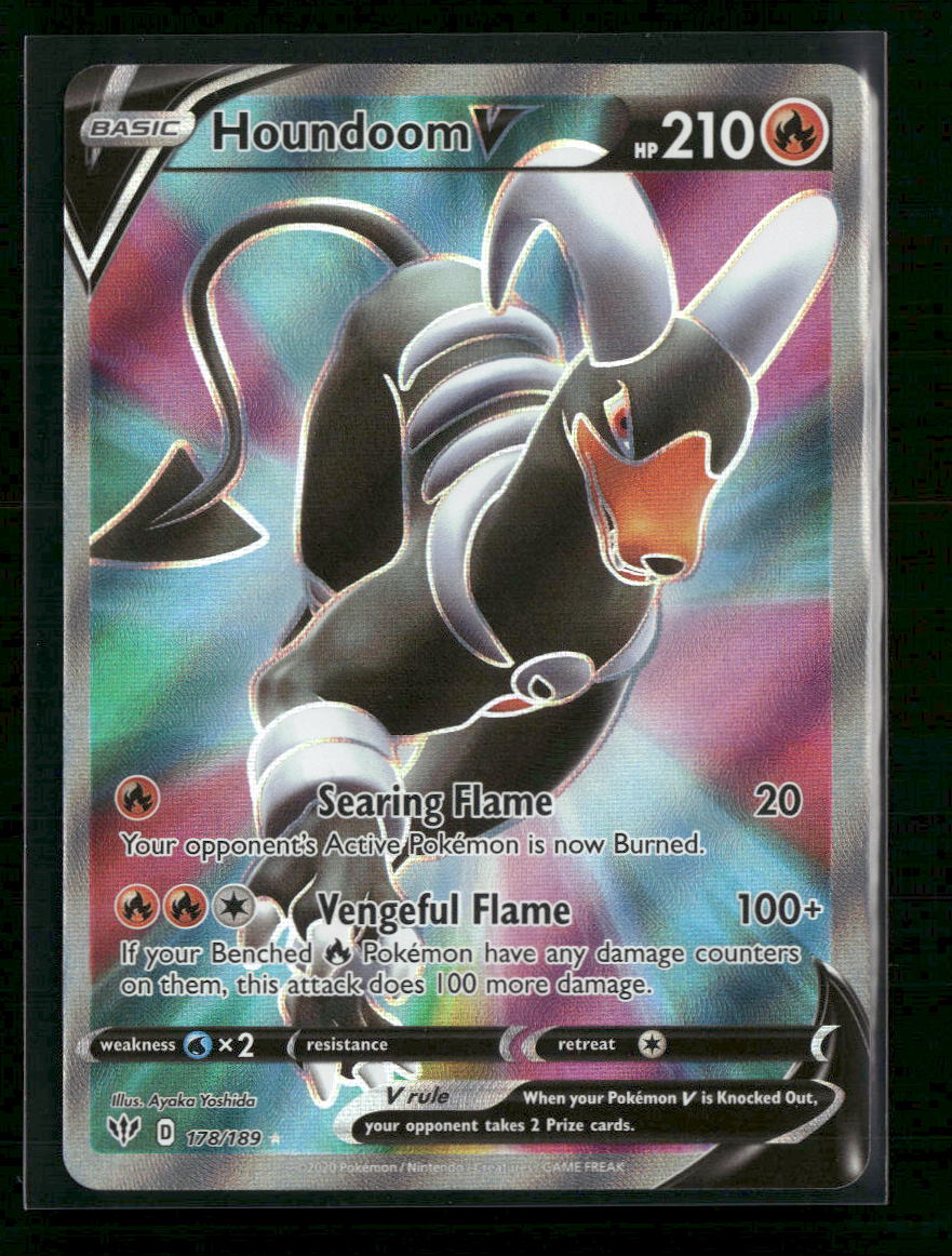 SWSH03: Darkness Ablaze Houndoom V (Full Art) #178/189