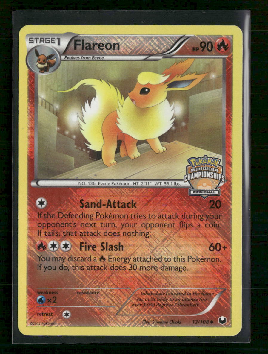 League & Championship Cards Flareon #012/108