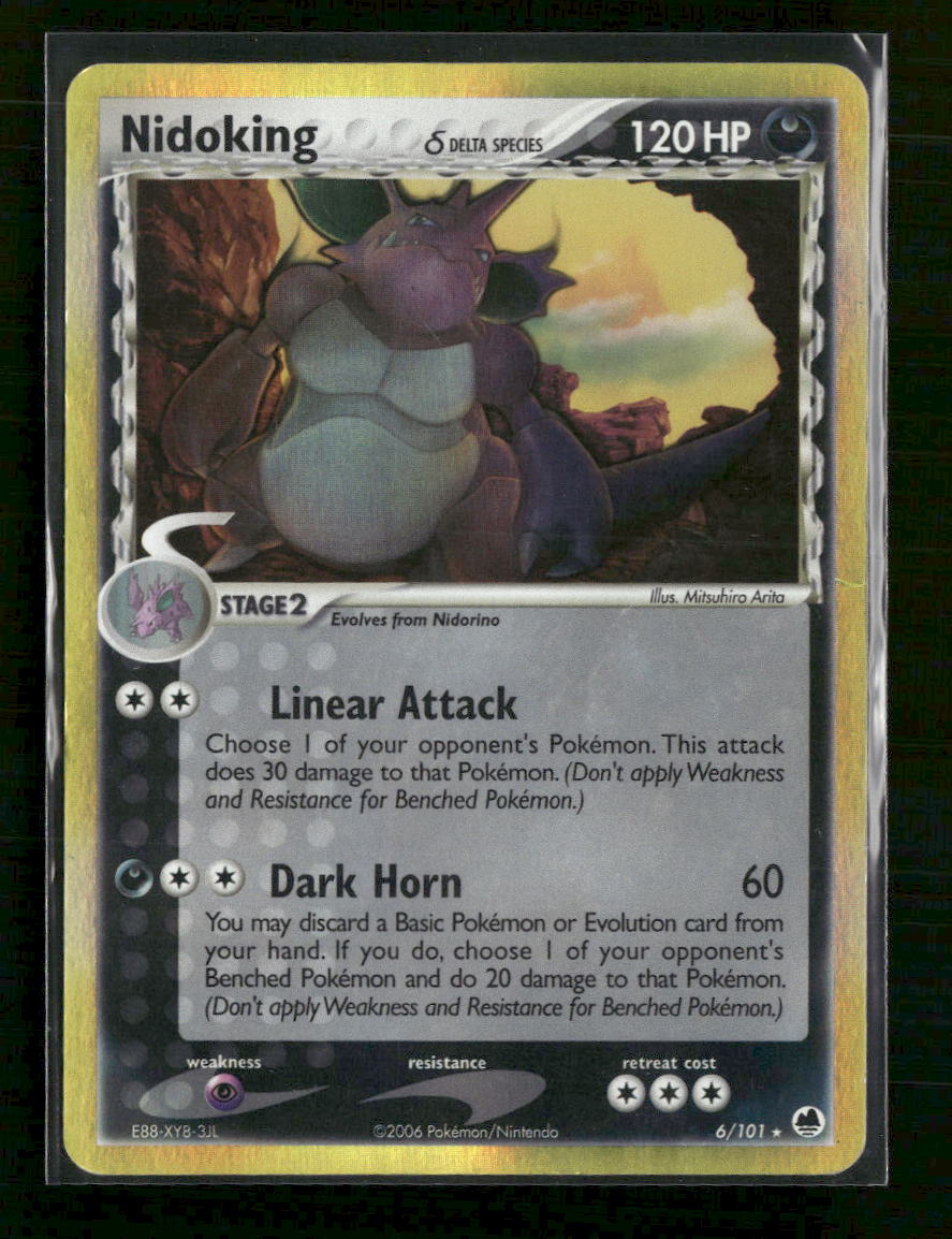 Dragon Frontiers Nidoking (Delta Species) #6/101 Damaged