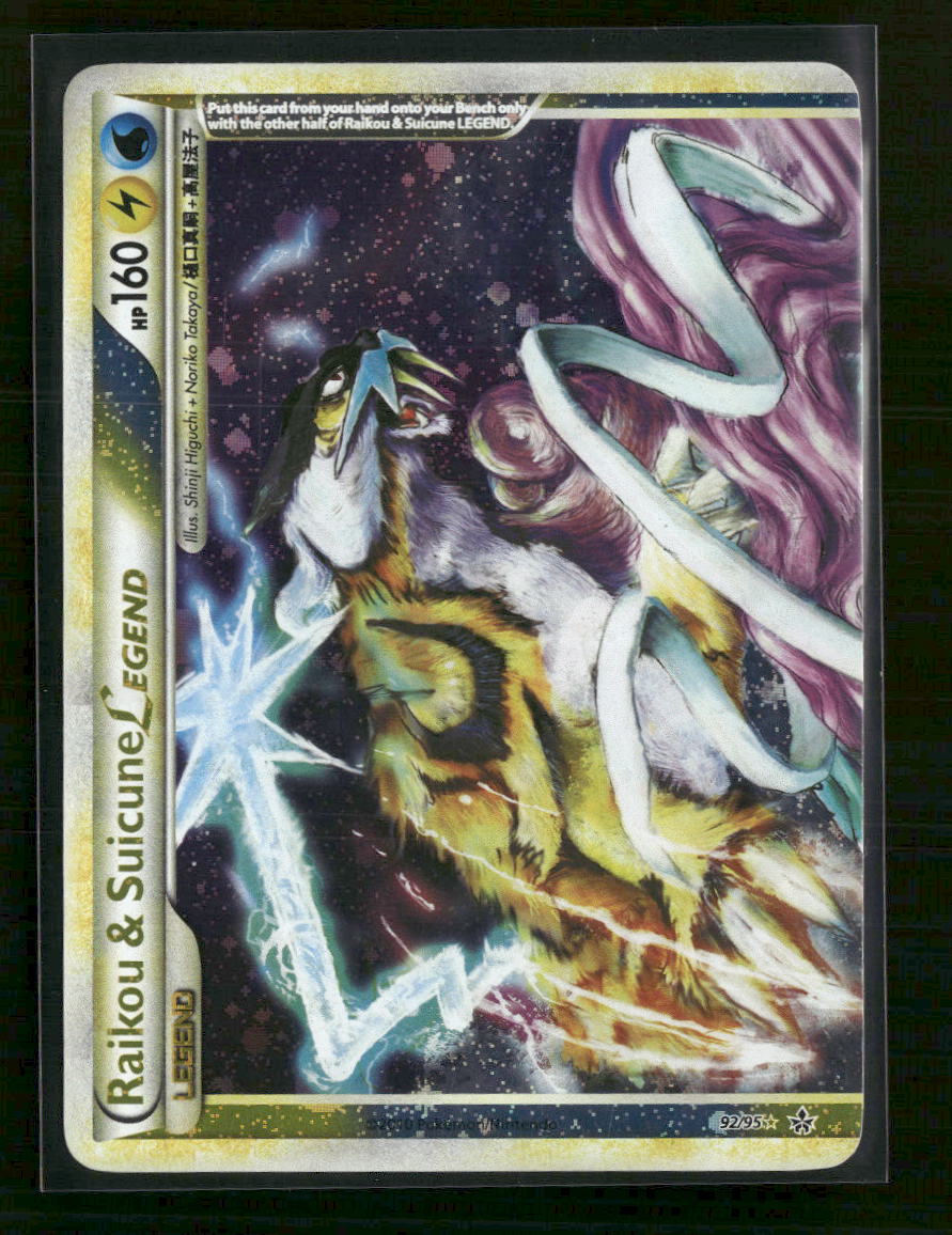 Unleashed Raikou & Suicune Legend (Top) #92/95