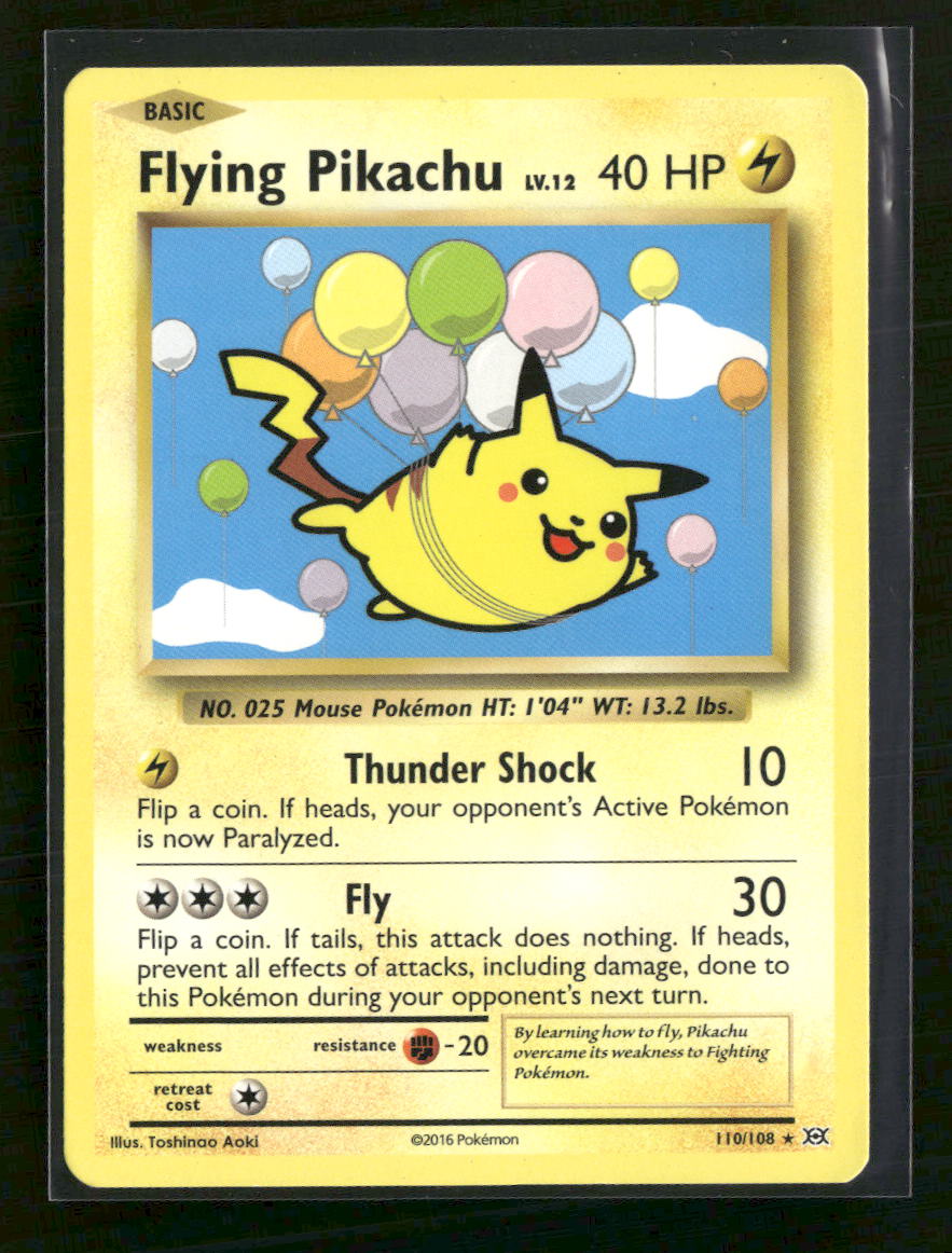 XY - Evolutions Flying Pikachu #110/108