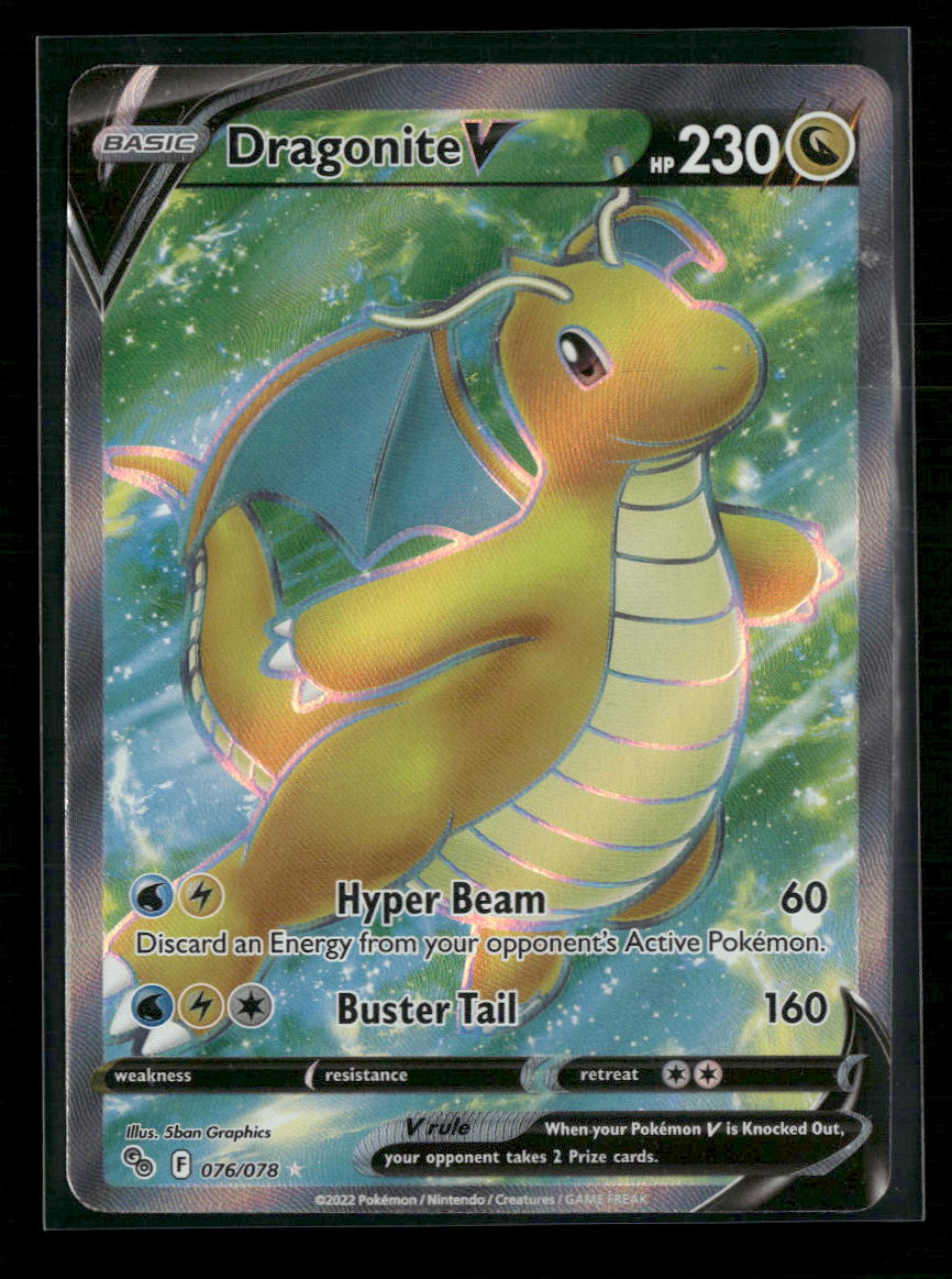 Pokemon GO Dragonite V (Full Art) #076/078