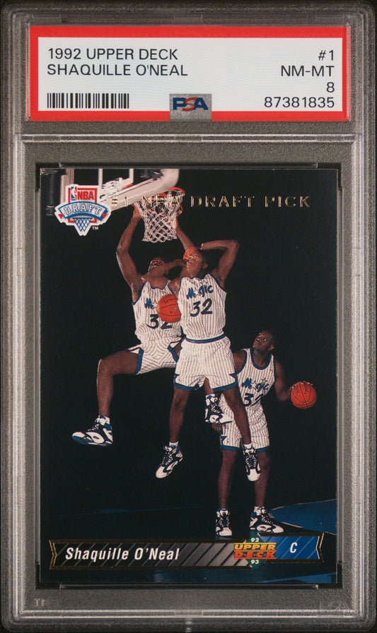 1992 Upper Deck Shaquille O'Neal 8 PSA #1