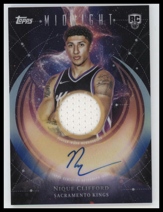2025-26 Topps Midnight Rookie Jersey Autographs Nique Clifford AU #RJA-NC