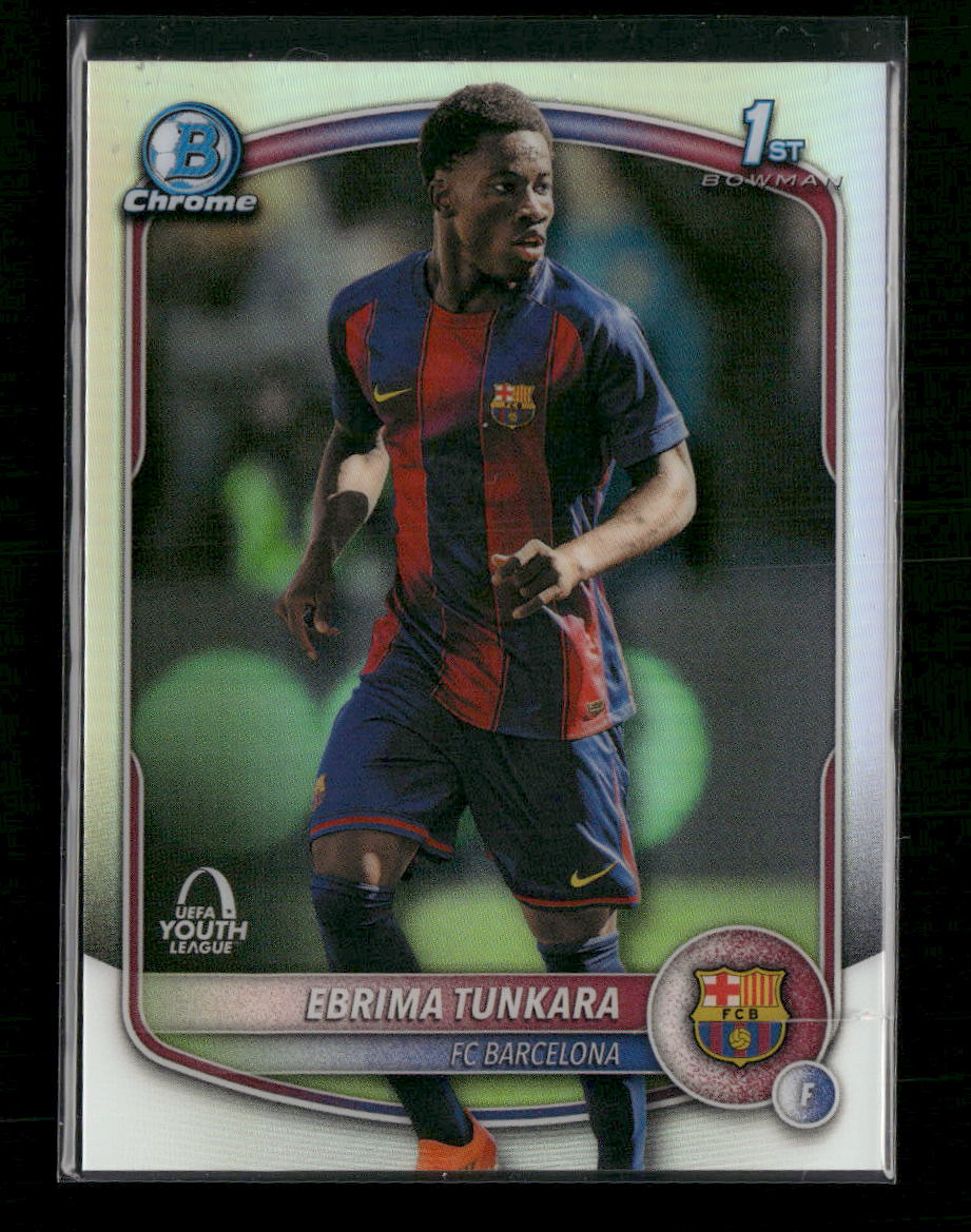 2025-26 Topps Bowman Chrome UEFA Youth League Refractor Ebrima Tunkara #BU-ET
