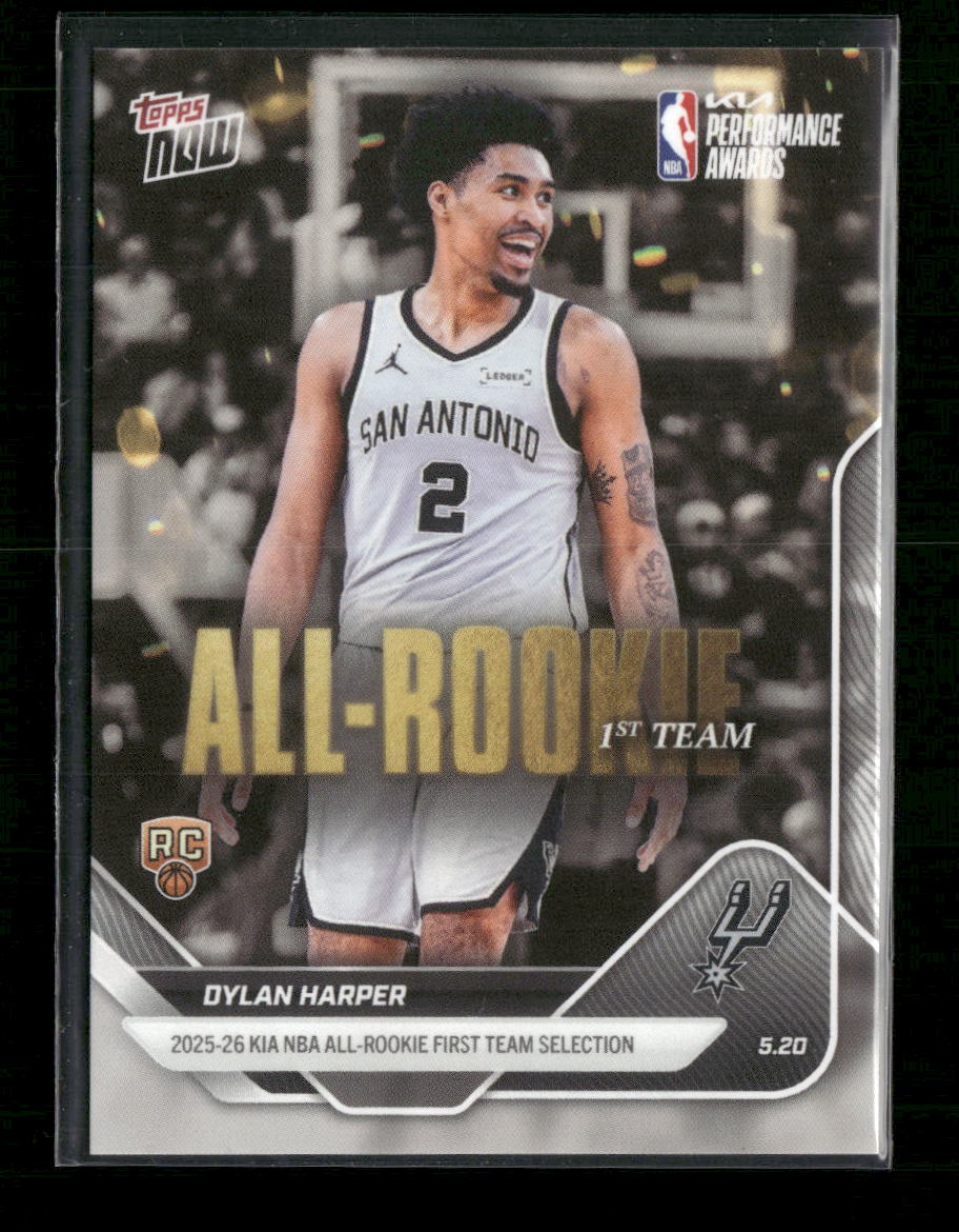 2025-26 Topps Now All-Rookie Team Dylan Harper #AR04