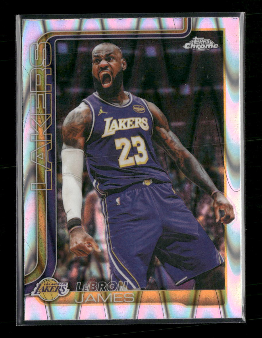 2025-26 Topps Chrome Update RayWave Refractor LeBron James #1