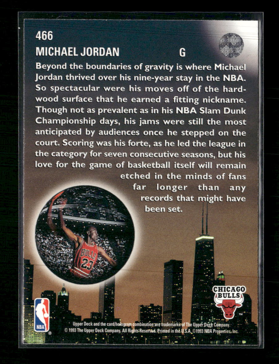 1993-94 Upper Deck Michael Jordan #466