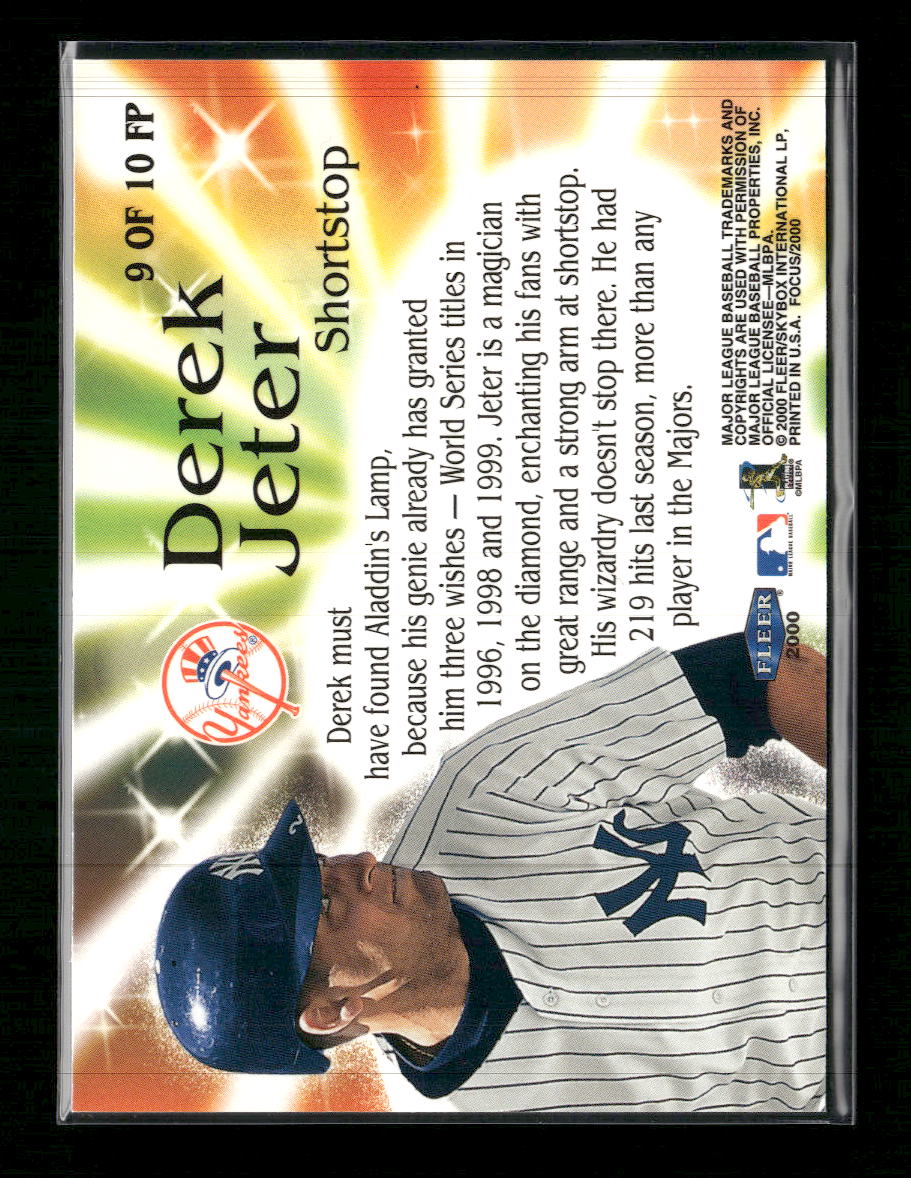 2000 Fleer Focus Focus Pocus Derek Jeter #9 FP