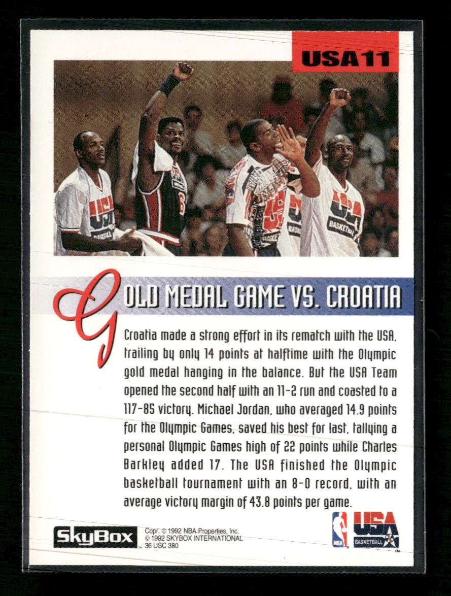 1992-93 SkyBox Olympic Team Michael Jordan #USA11