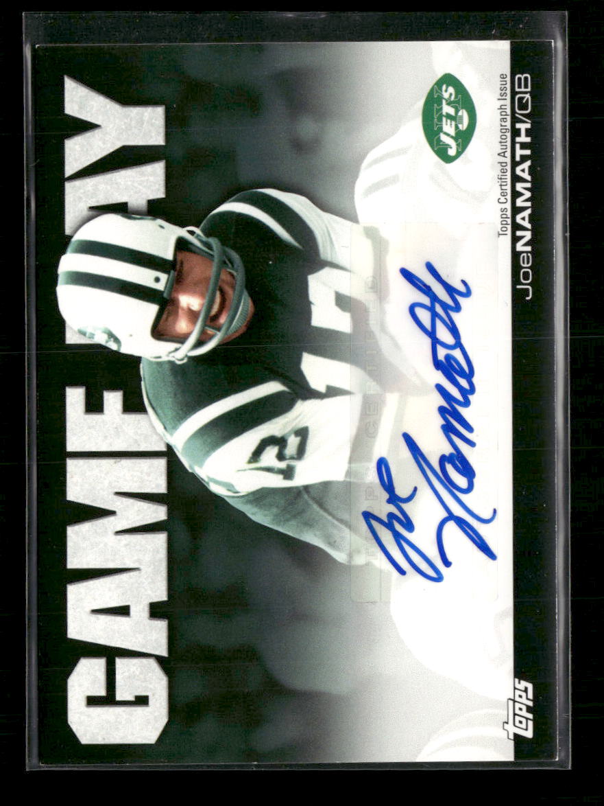 2011 Topps Game Day Auto Joe Namath #GD-JN
