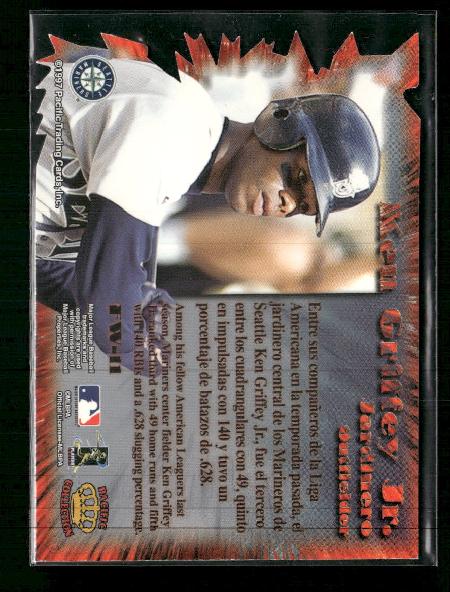 1997 Pacific Crown Collection Fireworks Die Cut Ken Griffey Jr. #FW-11