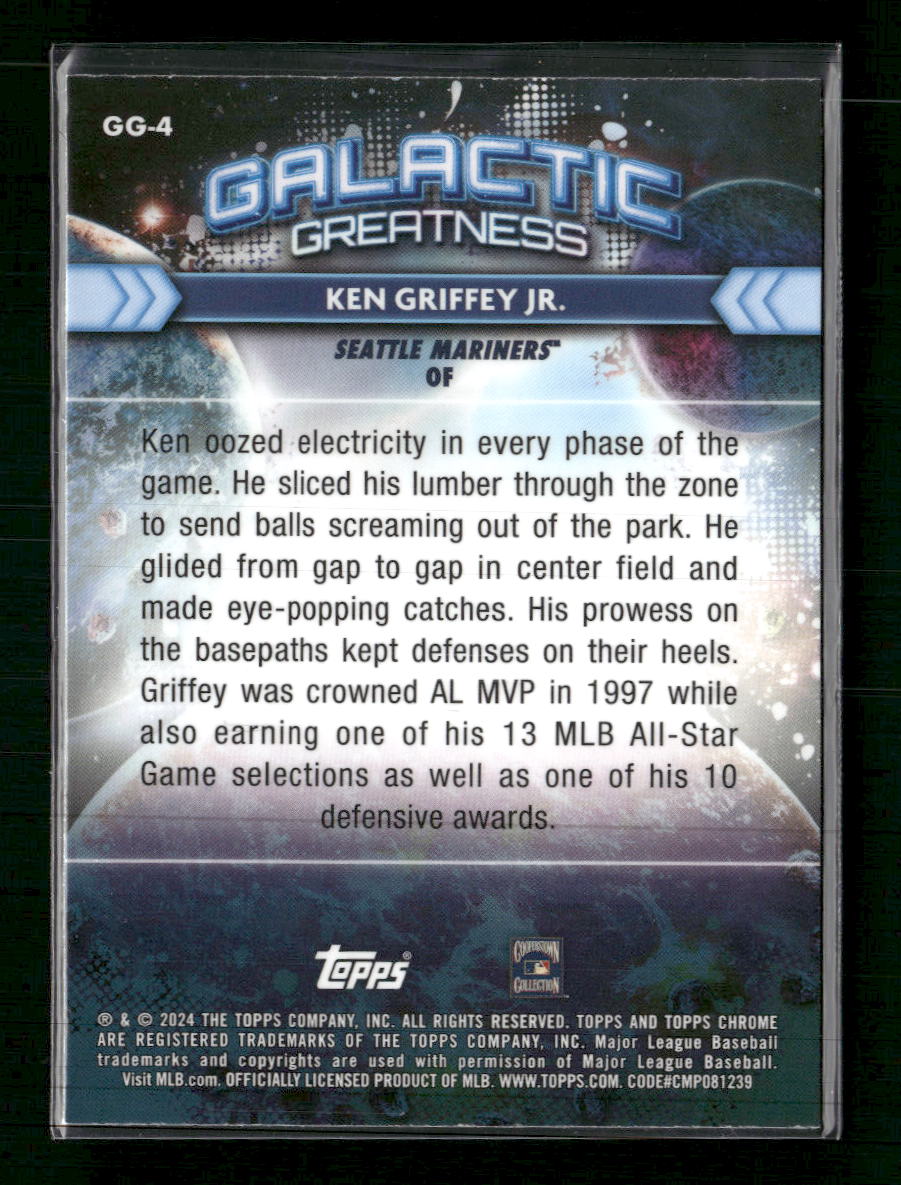 2024 Topps Chrome Cosmic Galactic Greatness Ken Griffey Jr. #GG-4