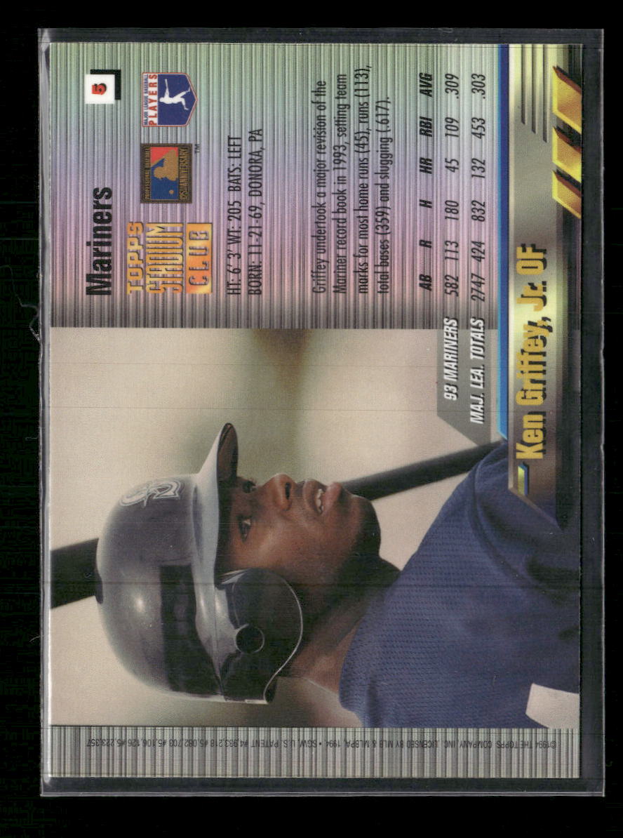 1994 Stadium Club Finest Ken Griffey, Jr. #5