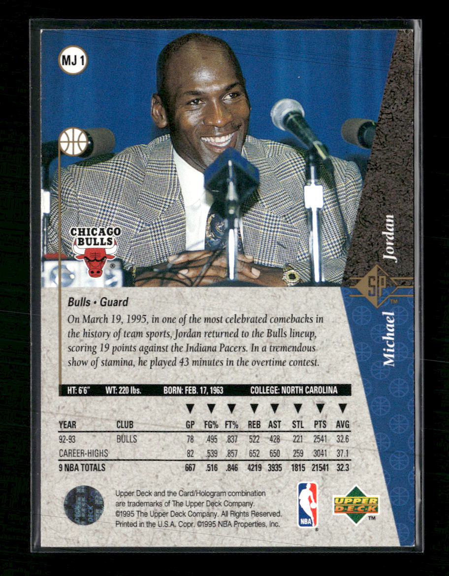 1994-95 SP Michael Jordan #MJ1