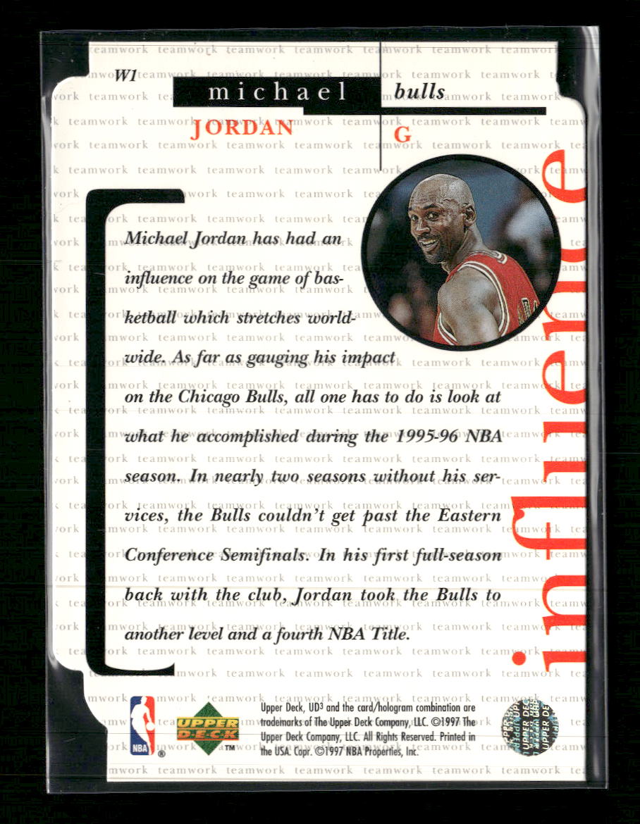 1996-97 Upper Deck UD3 The Winning Edge Michael Jordan #W1