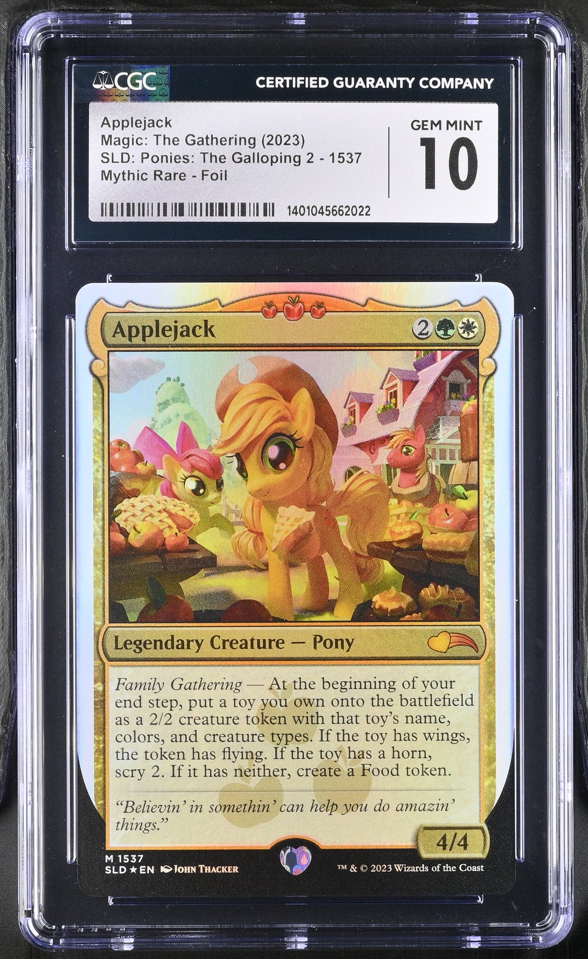 2023 SLD: Ponies: The Galloping 2 Applejack 10 CGC #1537