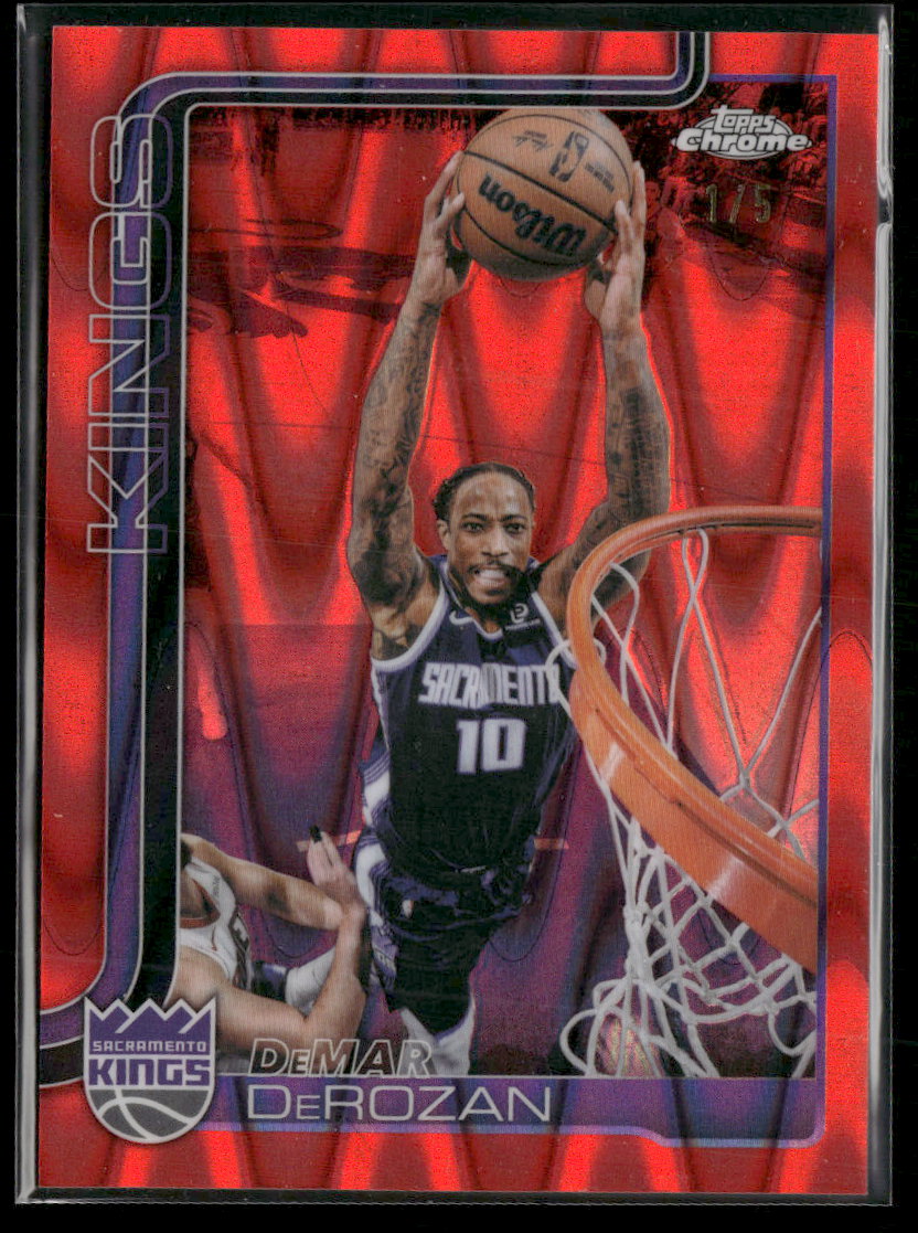2025-26 Topps Chrome Update Red RayWave Refractor DeMar DeRozan #/5 #62