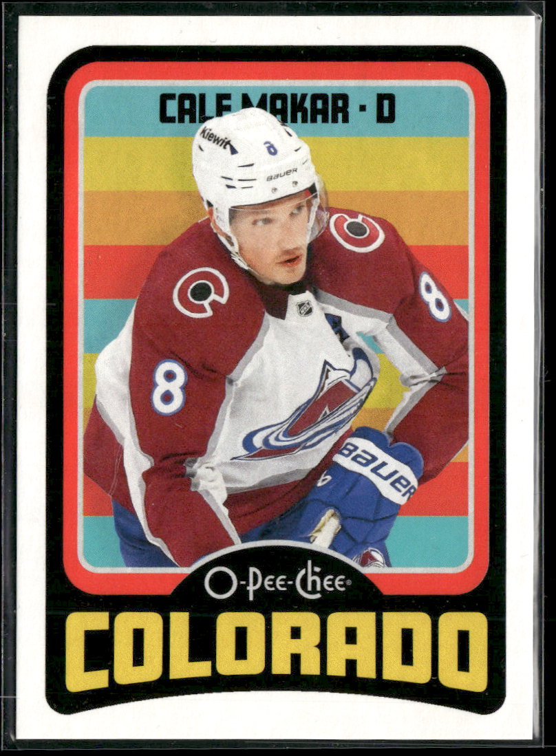 2024-25 O-Pee-Chee Retro Blank Back Cale Makar #NNO