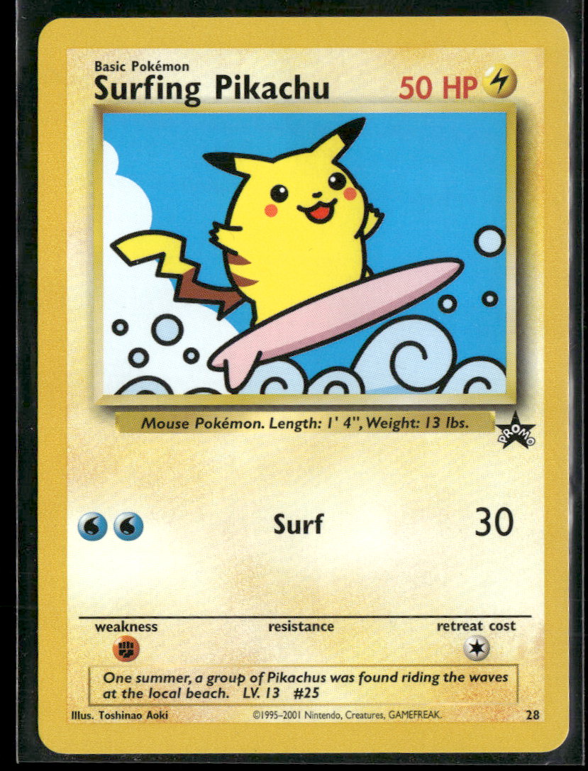 WoTC Promo Surfing Pikachu #28/53