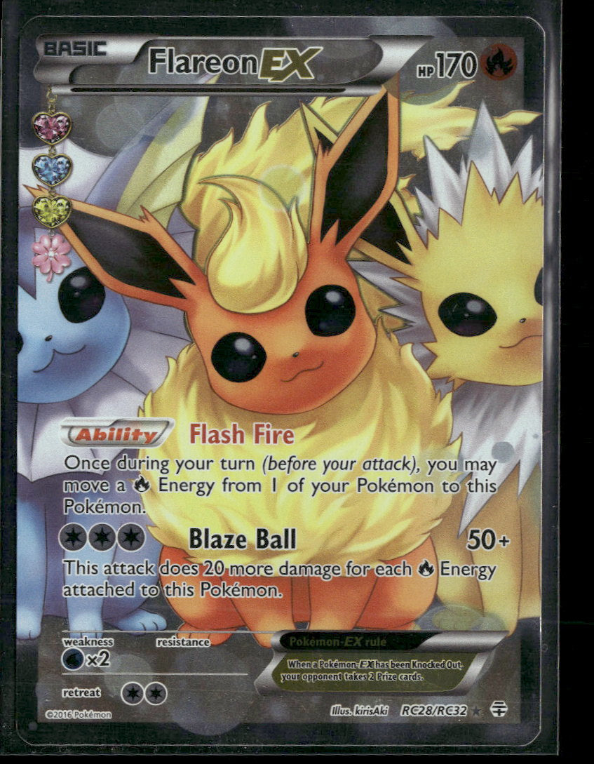 Generations: Radiant Collection Flareon EX (Full Art) #RC28/RC32