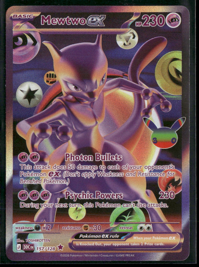 ME: 30th Celebration Mewtwo ex #157/128