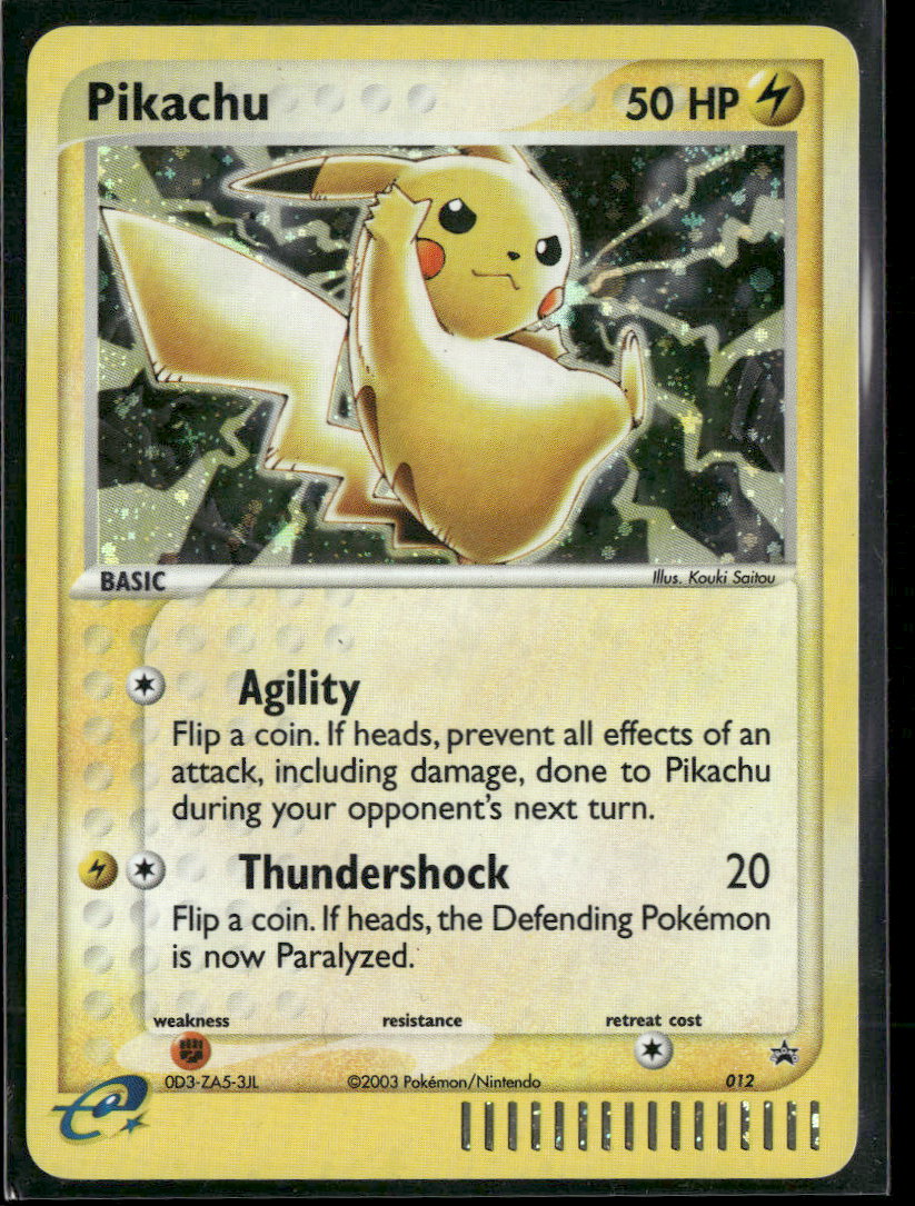 Nintendo Promos Pikachu #012
