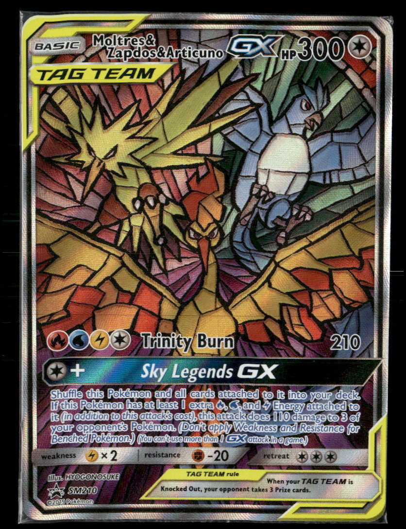 SM Promos Moltres & Zapdos & Articuno GX #SM210