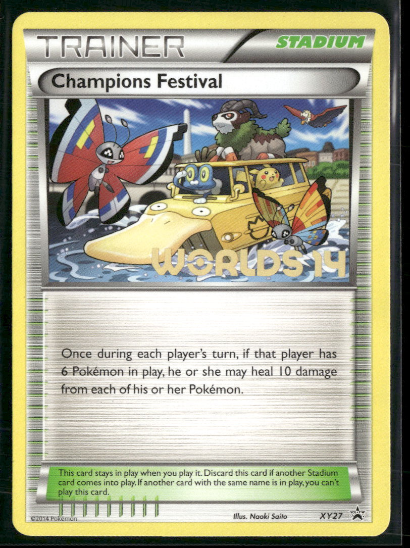 Pokemon 2014 Champions Festival XY27 World Championship Promo Card