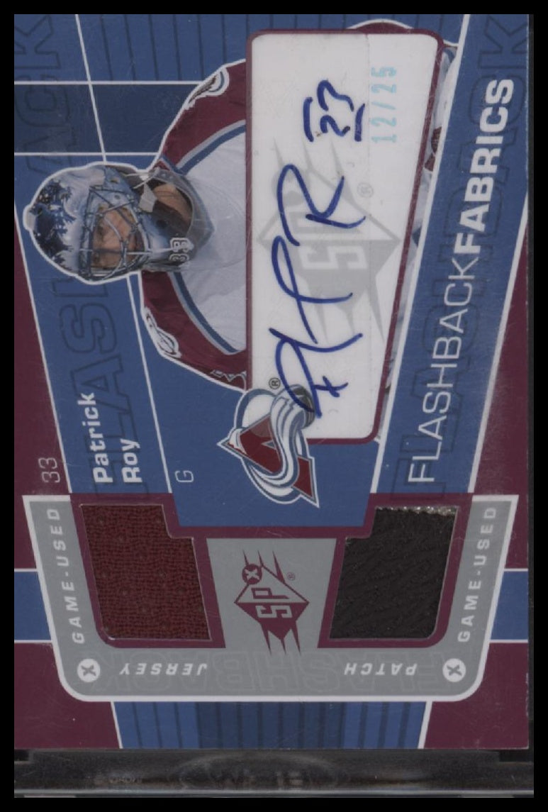 2007-08 SPx Spectrum Patrick Roy #/25 AU #146