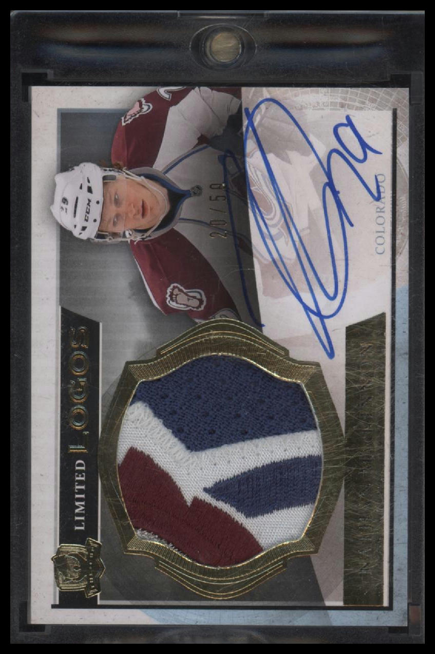 2013-14 Upper Deck The Cup Limited Logos Nathan MacKinnon #/50 AU #LL-NM